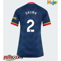 Camiseta Arsenal William Saliba #2 Visitante Equipación para mujer 2026-27 manga corta